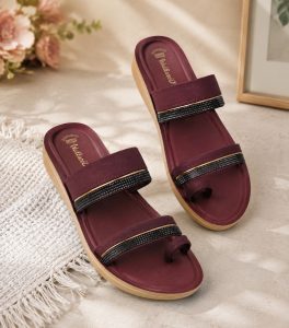Women's Comfort Double Strap Toe Loop Slippers NARK569