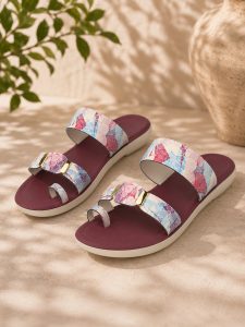 Women's Trendy Printed Flat Sandals NARK588