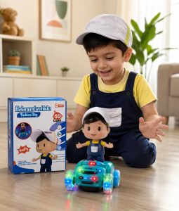 360° Musical Balance Vehicle Toy Car with Cute Boy Figure NARS0653
