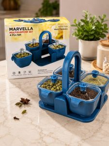 Marvella 4 Pcs Multipurpose Spice Container Set NARK617