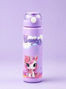 Kids Unicorn Stainless Steel Water Bottle with Flip Top NARK625
