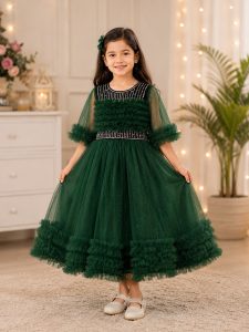 Girls Sequined Princess Party Gown NARK441