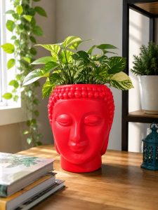 Buddha Face Decorative Planter Pot NARK968