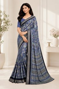 Women Designer Printed Saree NARS0716