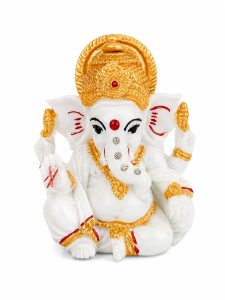Marble Finish Lord Ganesha Idol NARK706