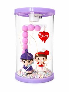 Cute Couple LED Glass Dome Showpiece NARK720