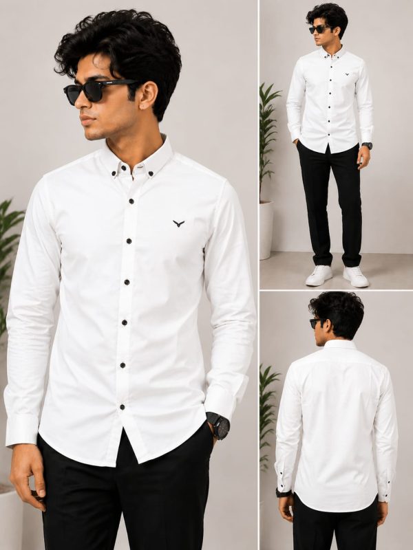 white Regular Fit Shirt